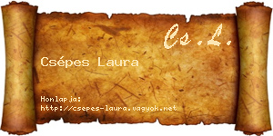 Csépes Laura névjegykártya