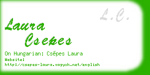 laura csepes business card