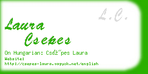 laura csepes business card